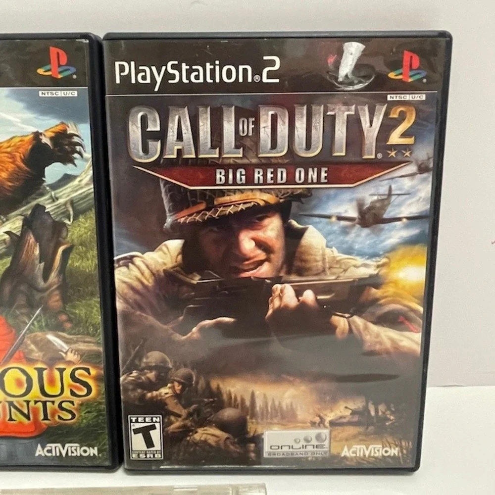 3 Vintage PS2 Ps1 Gems Call of Duty‎ 2 Dangerous Hunts Dark Stone Untested